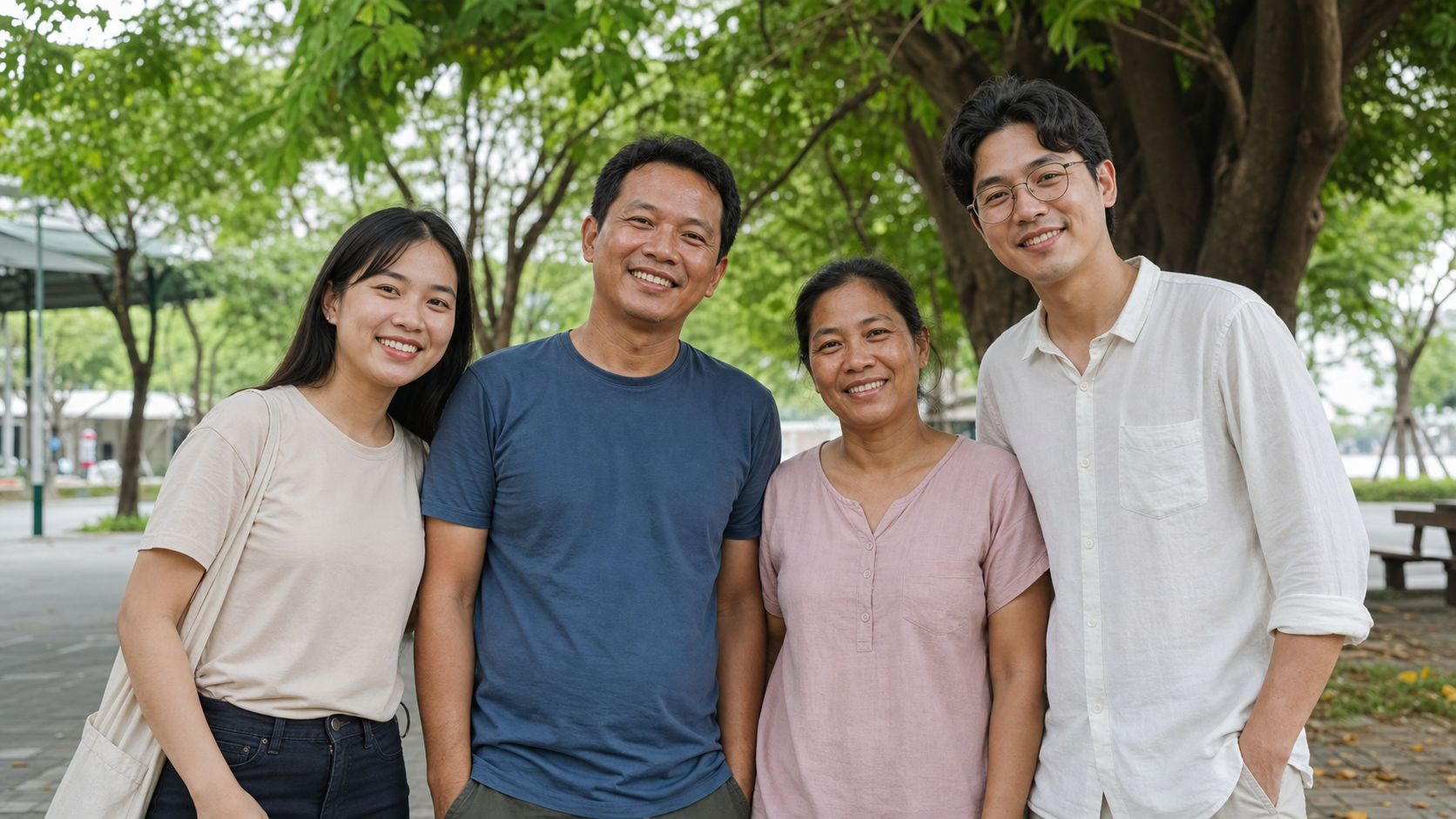 Nhiều người Việt với sắc độ và đặc điểm làn da đa dạng